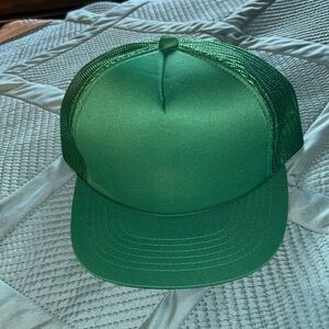 Vintage Young An Green Mesh Trucker Hat 1980 s